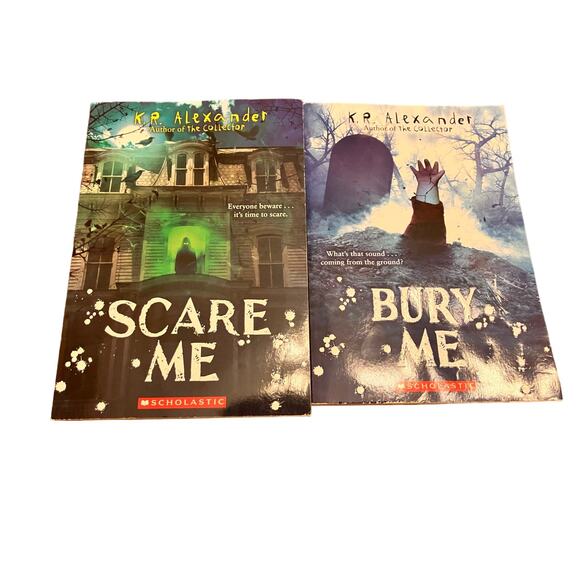 K.R. Alexander Book Lot 2, Bury Me, Scare Me, Paperback Scholastics, Kids - Picture 1 of 8